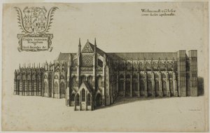 Utsikt från North Westminster Church av Wenceslaus Hollar