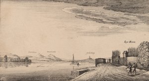 Utsikt över Lewenberg. av Wenceslaus Hollar