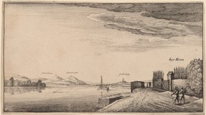 Utsikt över Lewenberg av Wenceslaus Hollar