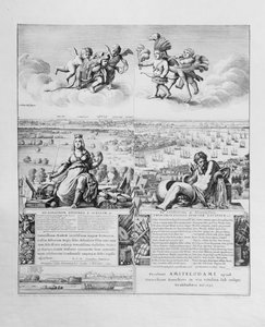 View of London, publicerad 1647 (faksimilkopia) (detalj) av Wenceslaus Hollar