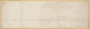 Utsikt över Orsoy av Wenceslaus Hollar