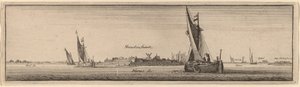 Utsikt över Shenckenschantz, 1647. av Wenceslaus Hollar