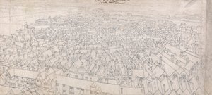 Utsikt över den östra delen av Southwark, med utsikt mot Greenwich av Wenceslaus Hollar