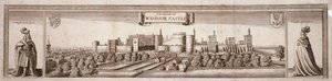 Utsikt över södra sidan av Windsor Castle, Berkshire, c1660 av Wenceslaus Hollar