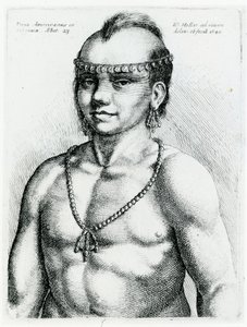 Indian från Jungfruöarna, 1645 av Wenceslaus Hollar