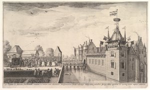 Besök hos A. Roelants, 1650. av Wenceslaus Hollar
