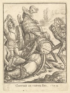 Waggoner, från Dödsdansen, 1651. av Wenceslaus Hollar