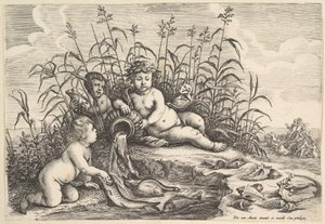 Vatten De fyra elementen, ca. 1647. av Wenceslaus Hollar