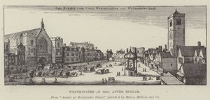 Westminster 1650 av Wenceslaus Hollar