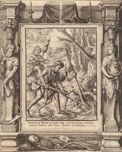 När Adam Delved, 1651. av Wenceslaus Hollar