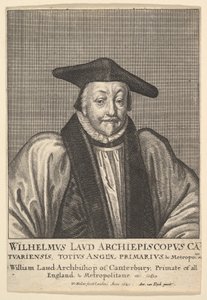 William Laud, ärkebiskop av Canterbury, 1641. av Wenceslaus Hollar