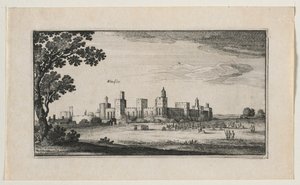 Windsor Castle från sydost, 1644. av Wenceslaus Hollar