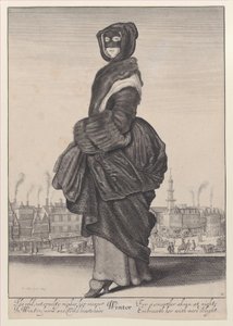 Vinter, från Årstiderna, 1643-44., 1643-44. av Wenceslaus Hollar