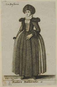 Kvinna från Basel av Wenceslaus Hollar