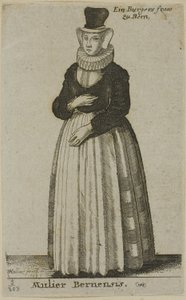 Kvinna från Bern av Wenceslaus Hollar