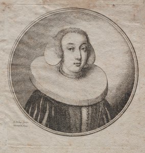 Kvinna med en Millstone Ruff av Wenceslaus Hollar