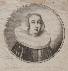 Kvinna med en Millstone Ruff, 1644. av Wenceslaus Hollar