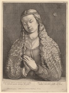 Katharine Furlegerin av Wenceslaus Hollar after Albrecht Dürer