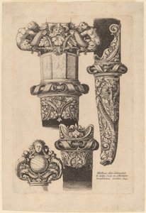 Prydnad för en dolk och skida av Wenceslaus Hollar after Hans Holbein the Younger