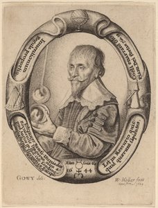 Johann Banfi Huniades av Wenceslaus Hollar after Jacob Peter Gowy