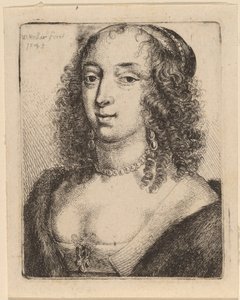 Hertiginnan av Lennox av Wenceslaus Hollar after Sir Anthony van Dyck