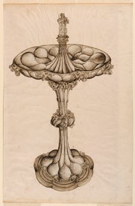 Teckning, mittstycke i silver, 1498 av Wenzel von Olmütz