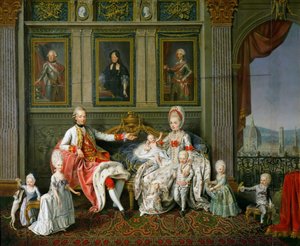 Leopold I, storhertig av Toscana med sin hustru Maria Luisa och deras barn, 1773 av Werlin