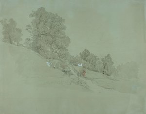 Landskap på en sluttning av Werner Holmberg