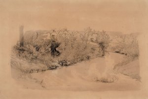 Flodlandskap av Werner Holmberg