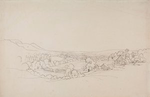 Välvt landskap med gallerhus