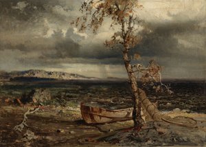 Storm på Näsijärvi av Werner Holmberg