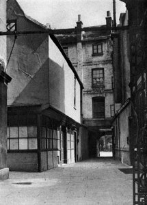 Calverts byggnader, med en innergård som är typisk för den gamla Borough High Street, London, 1926-1927.
