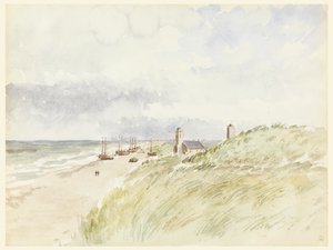Stranden vid Kativigh, Holland