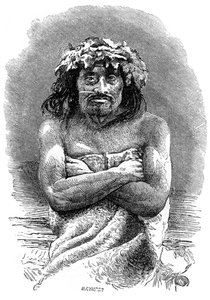 Ursprungsbefolkning på Vancouver Island, British Columbia, 1800-talet.