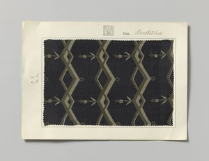 Stål med tryckt sida, Buddha design av Wiener Werkstätte
