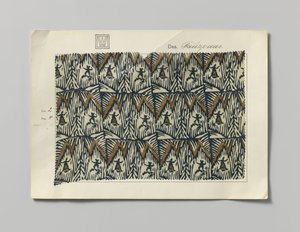 Stål med tryckt sida, design Tanzpaar av Wiener Werkstätte