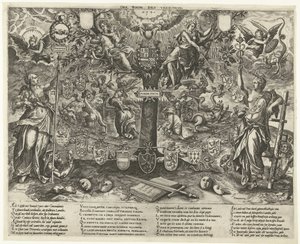 Förbundets träd, 1578 Förbundens träd / Arbor Pacis (titel på objekt) av Wierix