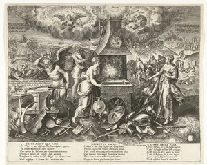 Fredens makt, 1678 The Power of the Pays (titel på objekt) av Wierix