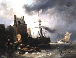 Stormen i Dunkirk av Wijnand Joseph Nuyen