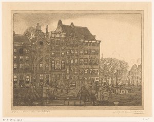 Hus på Prins Hendrikkade i Amsterdam Prins Hendrikkade (originaltitel) av Wijnand Otto Jan Nieuwenkamp (signed by artist)