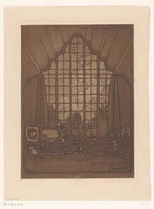 Interiör i Wijnand Otto Jan Nieuwenkamps ateljé på Het Marken i Edam I min studio, Edam (originaltitel) av Wijnand Otto Jan Nieuwenkamp (signed by artist)