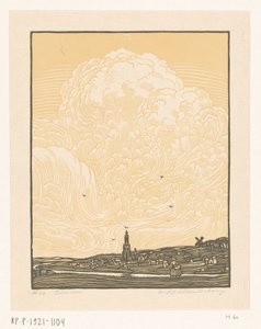 Rhenen (originaltitel på objekt) av Wijnand Otto Jan Nieuwenkamp (signed by artist)