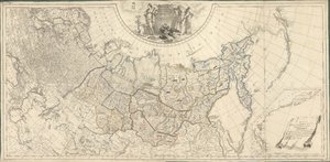 Karta över det ryska imperiet uppdelat i fyrtioen regeringar, 1796. av Wilbrecht