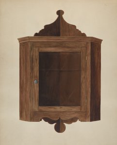 Hängande hörnskåp, ca. 1938.
