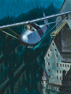 Glidflykt från slottet Colditz av Wilf (20th century) Hardy