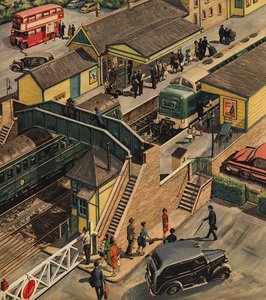 Järnvägsstation, England