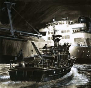 Det brittiska sättet att leva: Den brittiska kustbevakningens skattebåtar av Wilf (20th century) Hardy