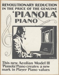Aeolian Company Pianolas, 1920-talet av Wilfred Fryer