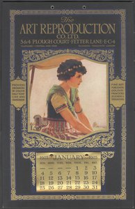 The Art Reproduction Company kalender, 1925 av Wilfred Fryer