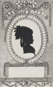Silhuett av grevinnan Lodroni, 1784-1834. av Wilhelm Ackermann